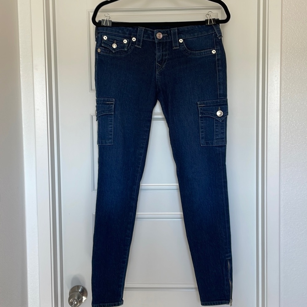 True Religion Cargo Skinny Jeans